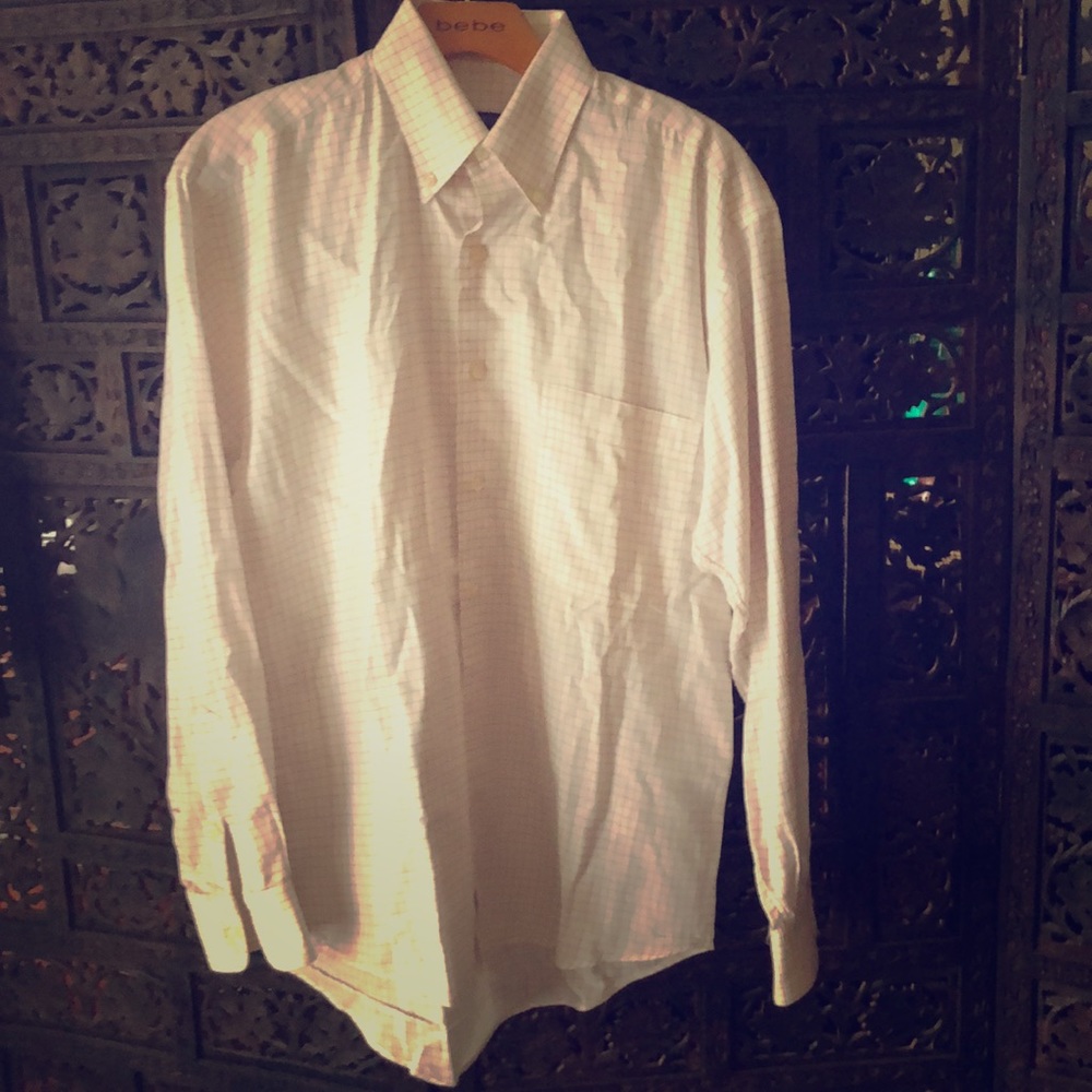 Burgundy, collared oxford, size M-authentic!!